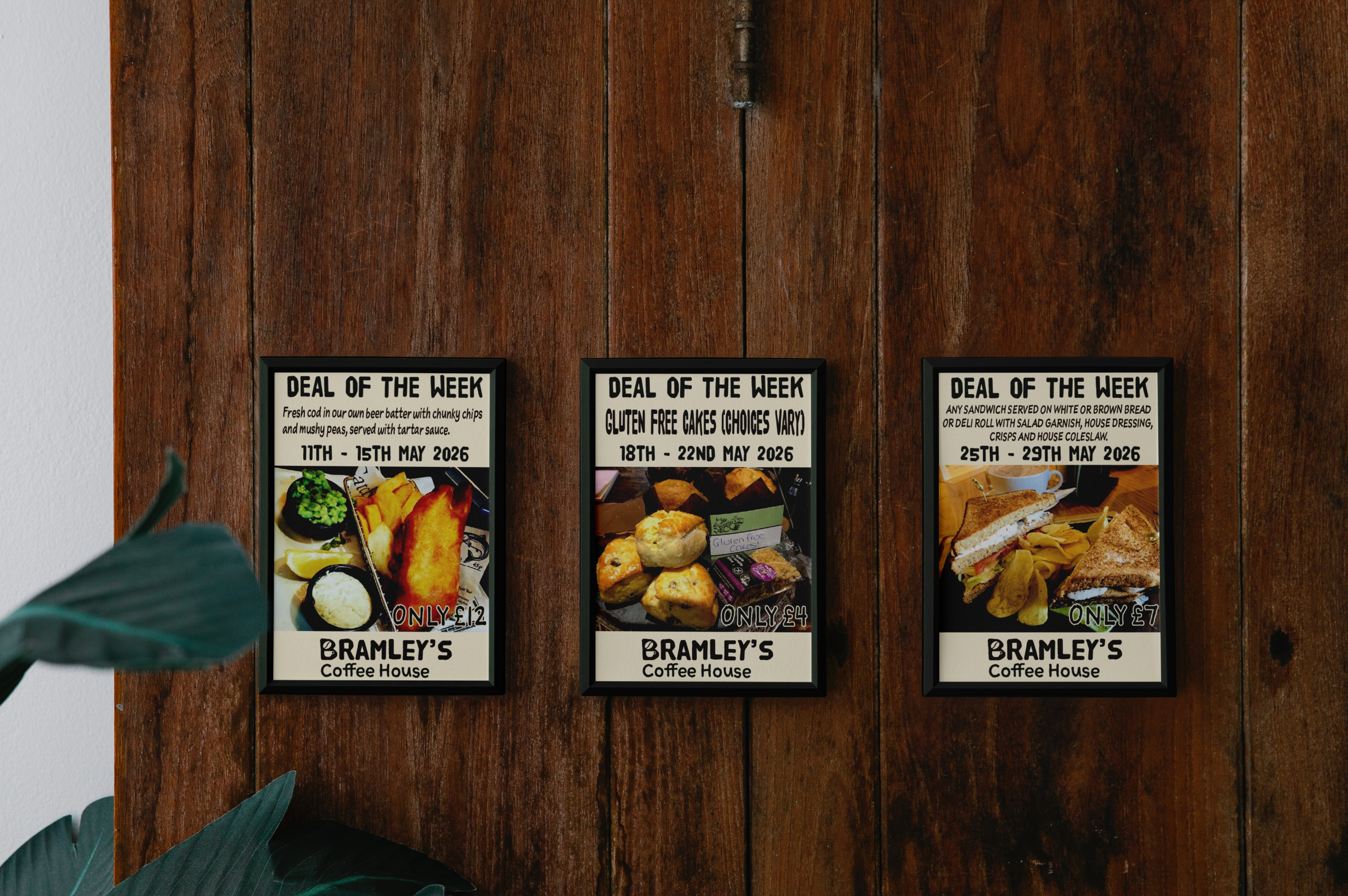 three posters mockup